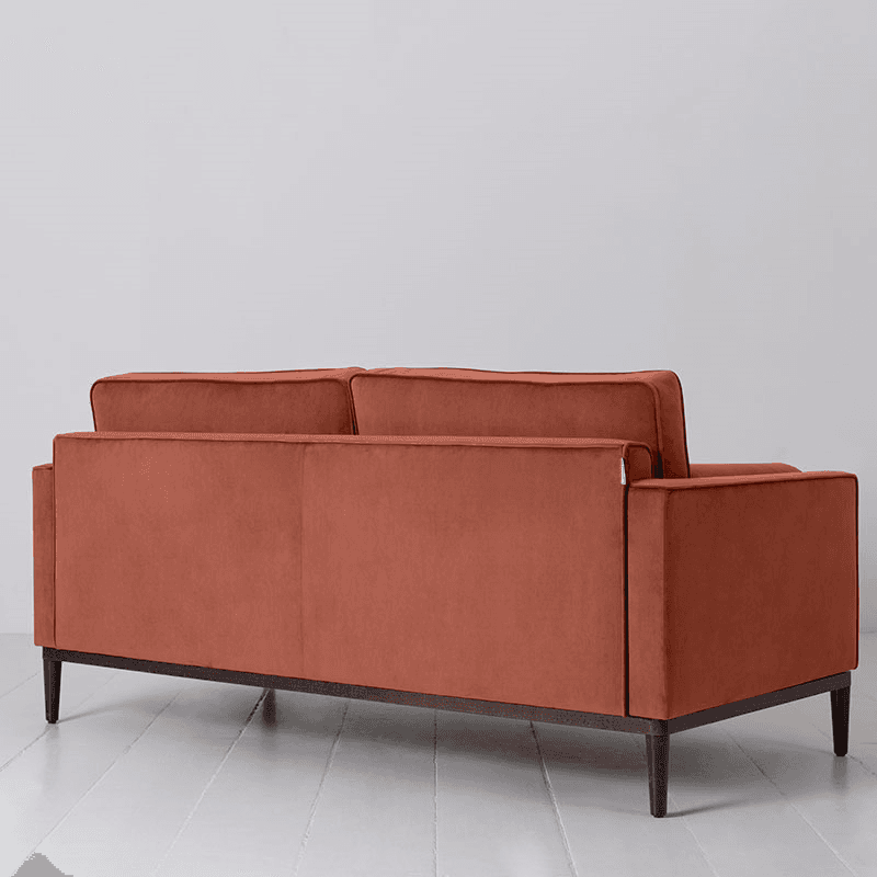 Model 02 Velvet 2 Seater Sofa, Brick