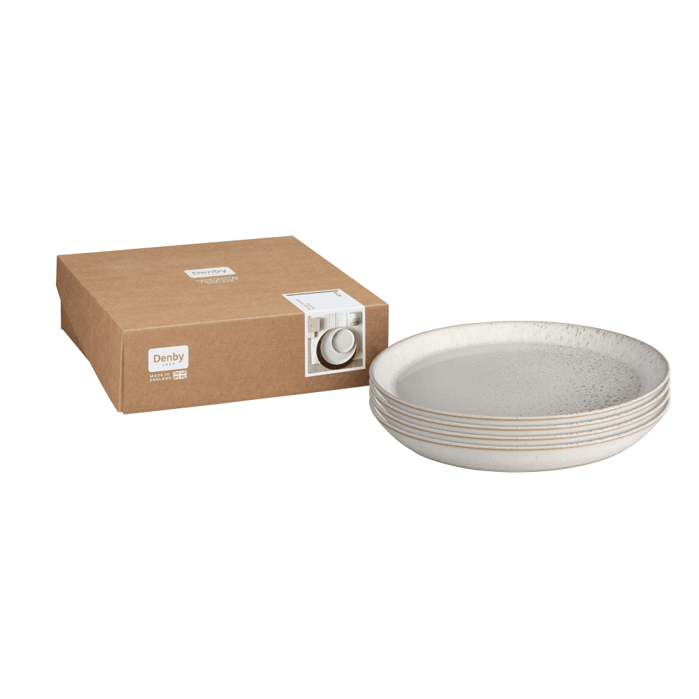 Kiln Set of 4 Dinner Plates, D26cm