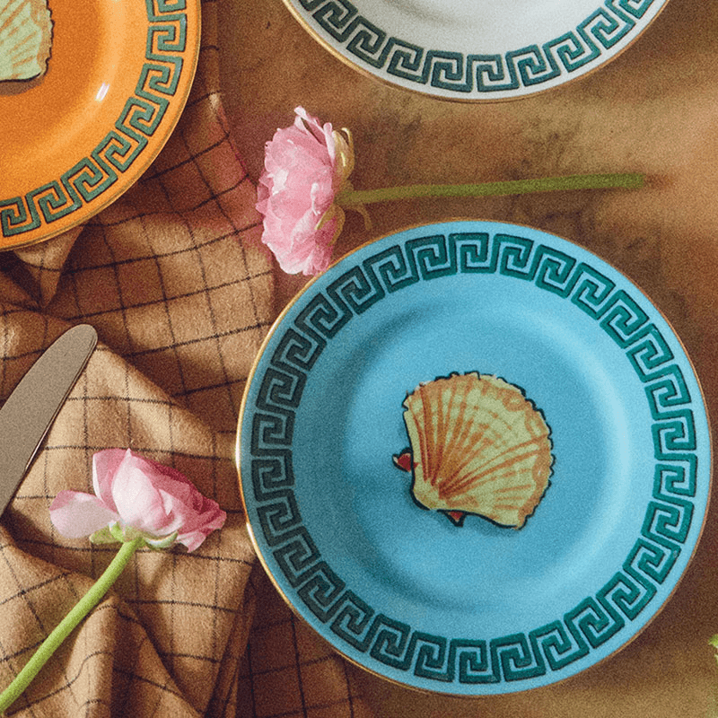 Il Viaggio Di Nettuno Plate, D16cm, Sea Blue