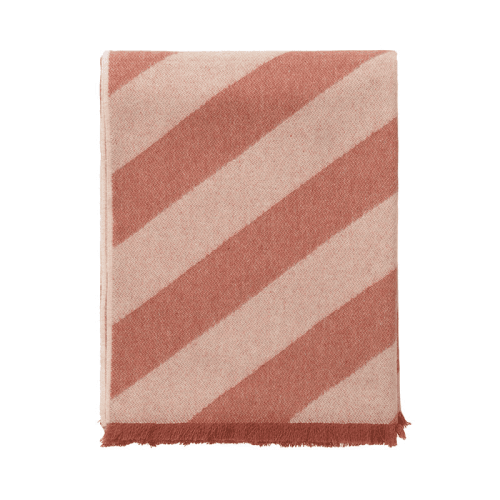 Image showing the Fishbone Throw, H190cm x W130cm, Rusty Red product.