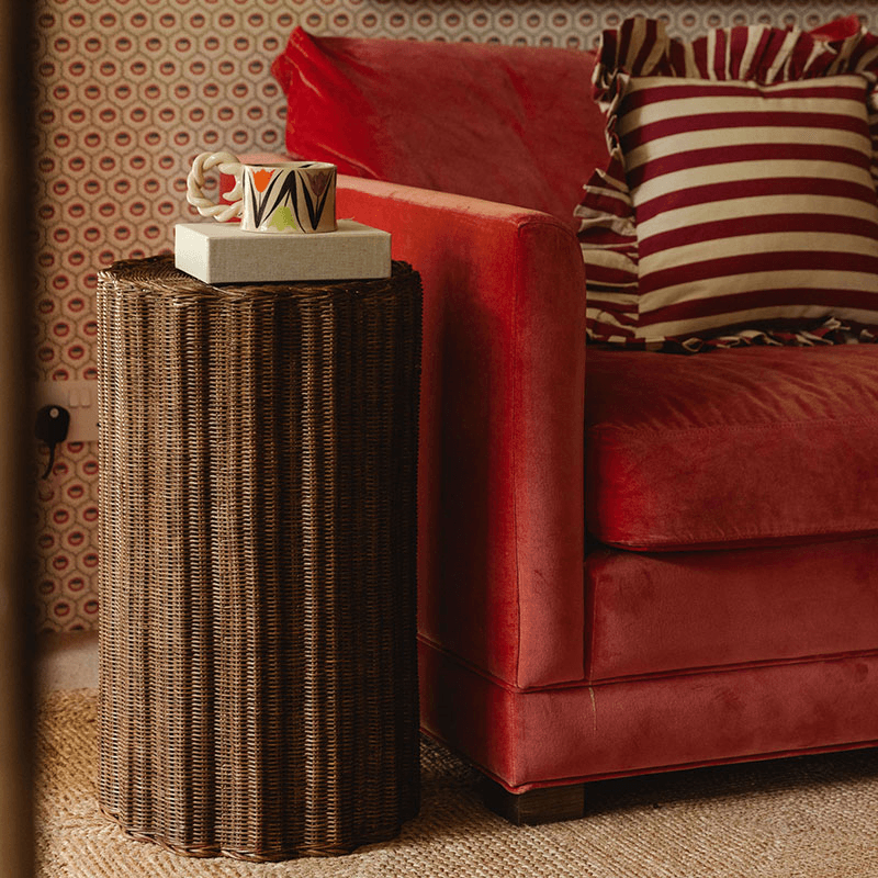 Connie Wavy Side Table, Teak