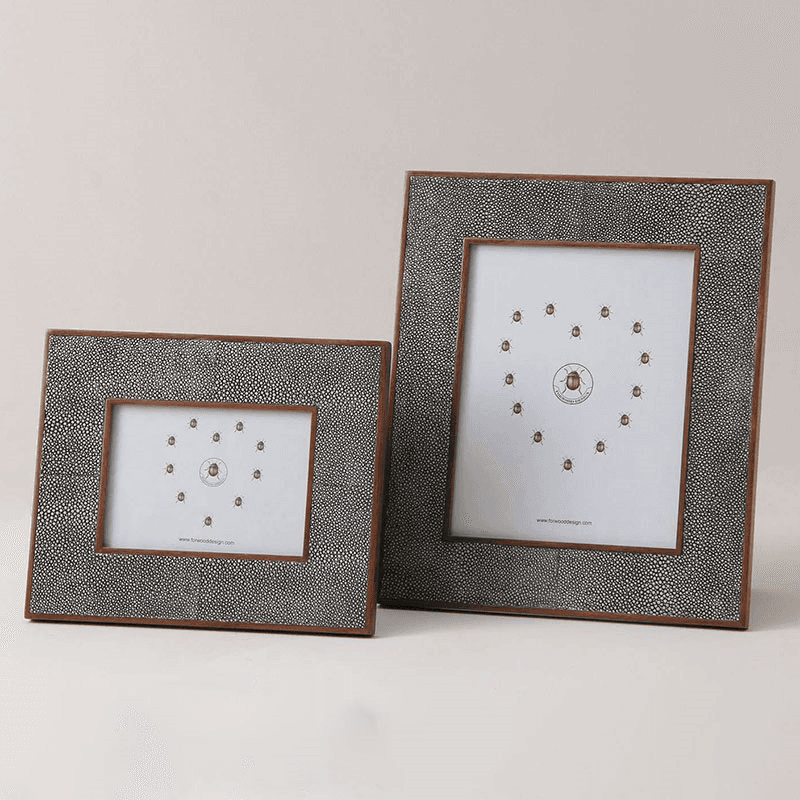 Classic Photo  Frame, 10 x 8", Charcoal Shagreen