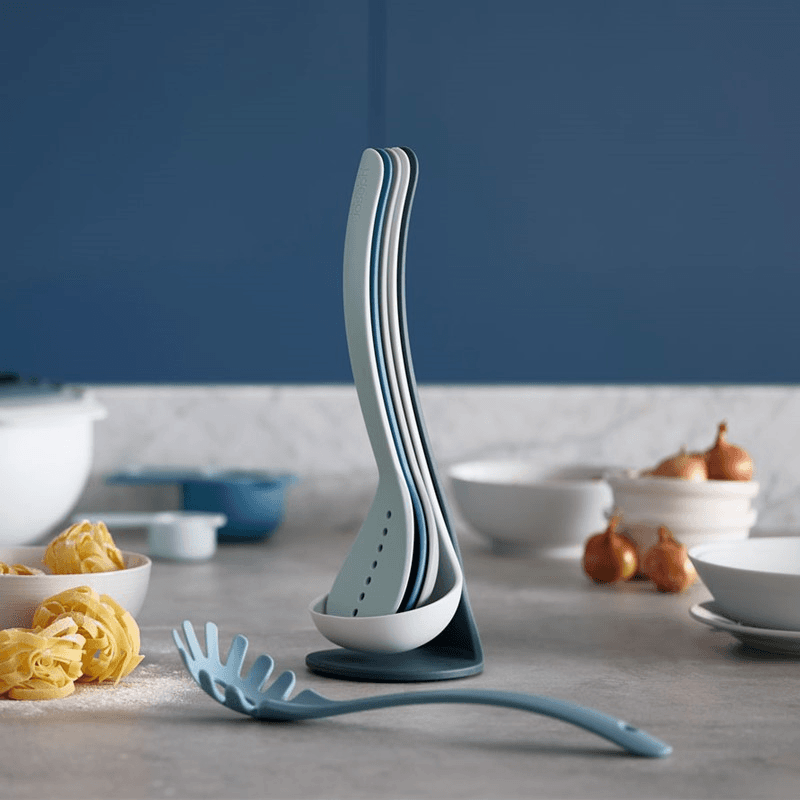 Editions 5 piece utensil set, Sky Blue