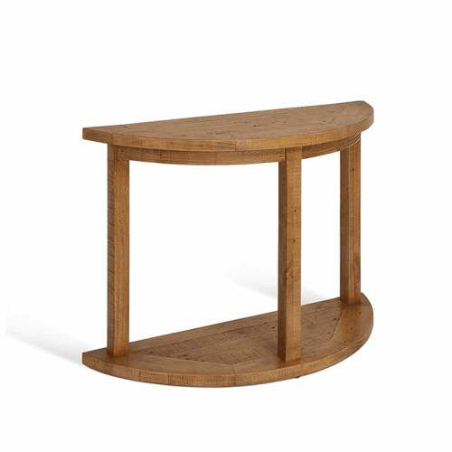 Image showing the Oxhill Curved Console Table, Natural product.