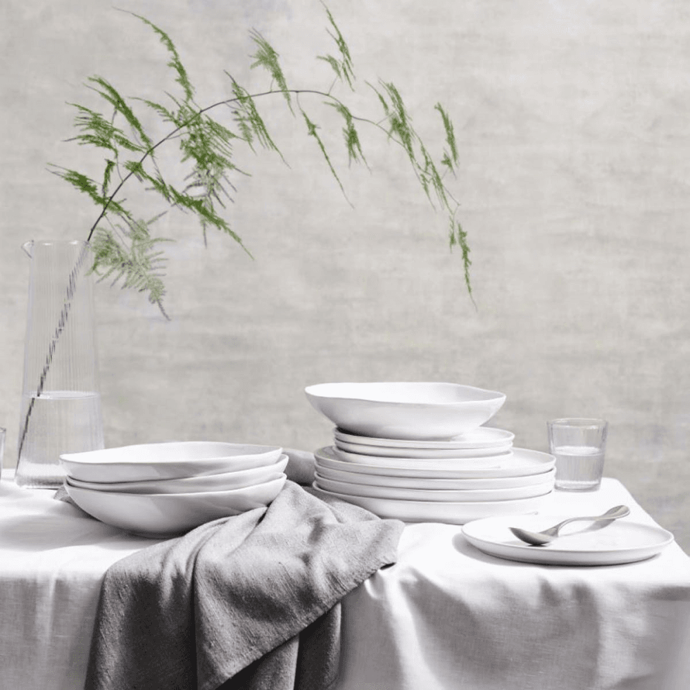 Portobello 12 piece dinner set, White