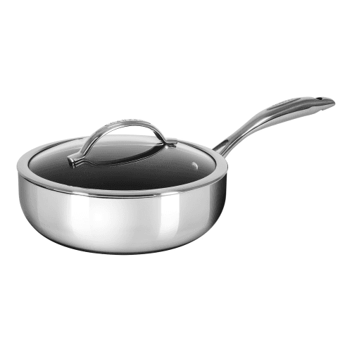 Image showing the HaptIQ Deep saute pan with lid, Dia26cm, Metallic product.