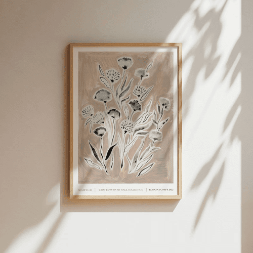 Image showing the Wishful Recycled Paper Print, A3, Pink product.