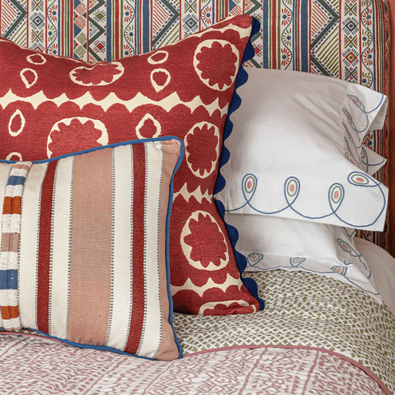 Osborne Cushion, 57 x 57cm, Red