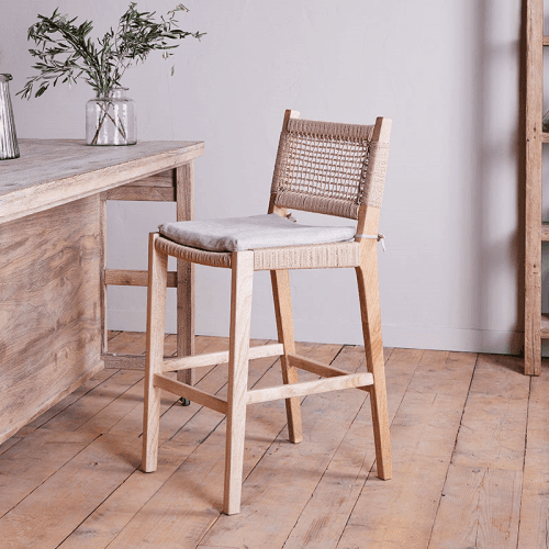 Image showing the Aamani Counter Chair, Mango Wood product.