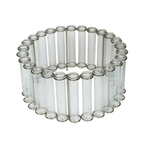 Circular Test Tube Vase, H14.5 x D31cm/tube D2.5cm
