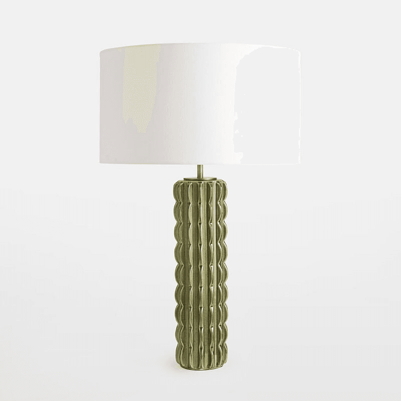 Finn Table Lamp, H62cm, Green