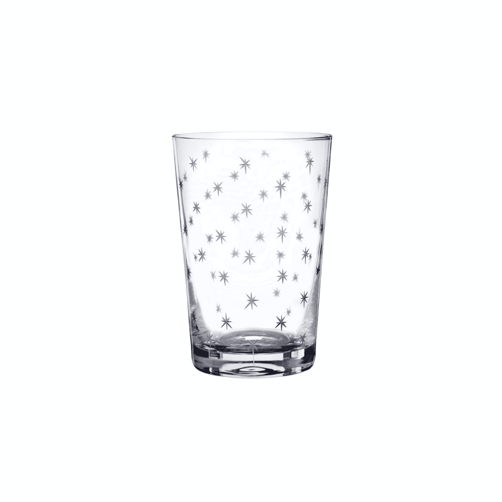 Stars Set of 6 tumblers, 210ml, Crystal