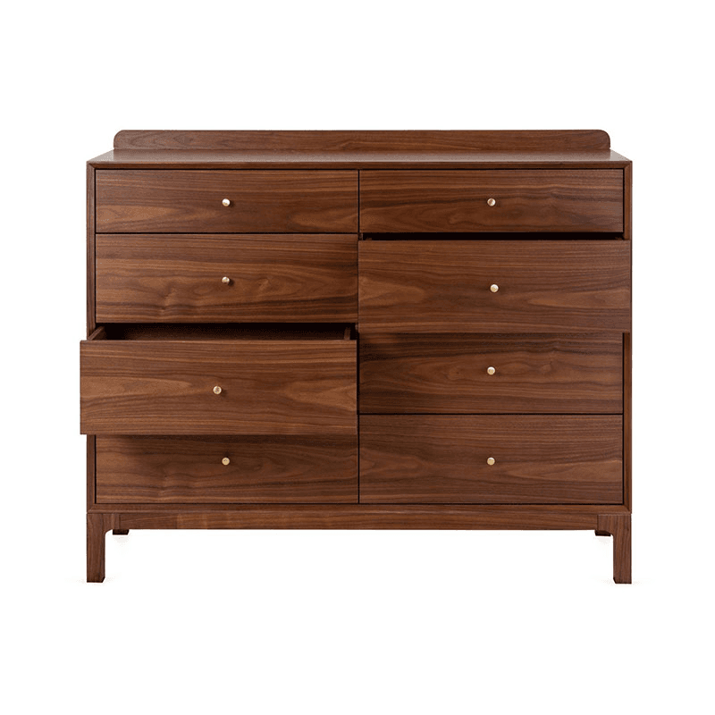 Artie Eight Drawer Chest, H106 x W130cm, Walnut