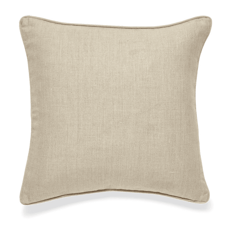 Joti Embroidered Cushion Cover, 51 x 51cm, Blue & Natural