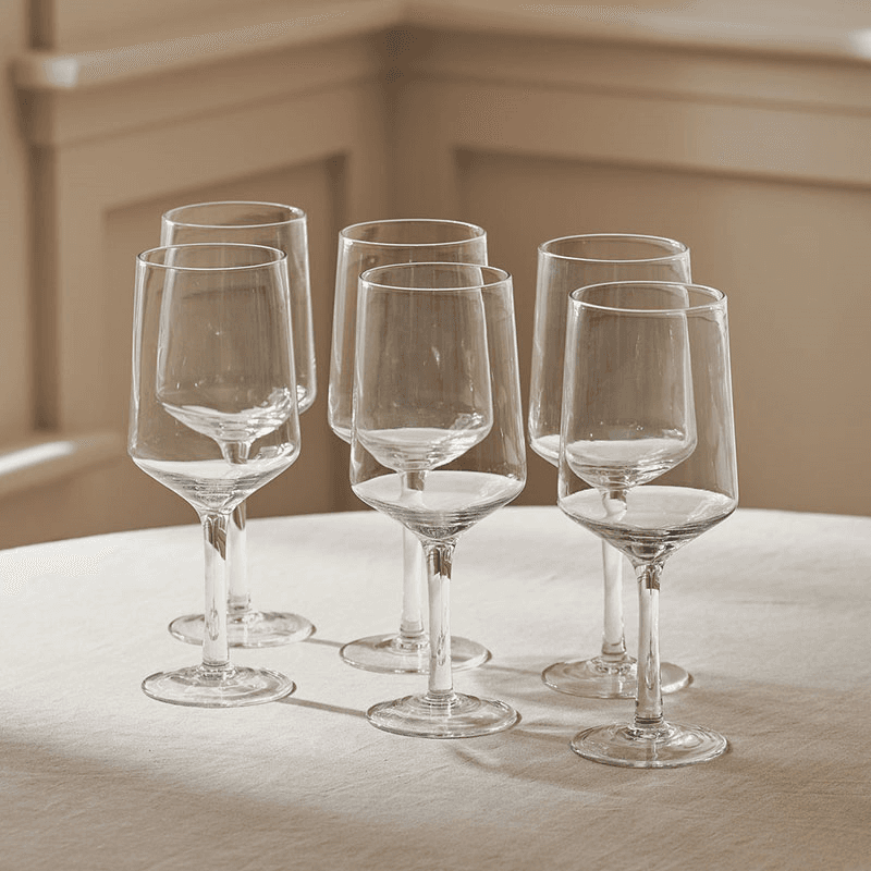 Hoxton Set of 6 Red Wine Glasses, H22cm