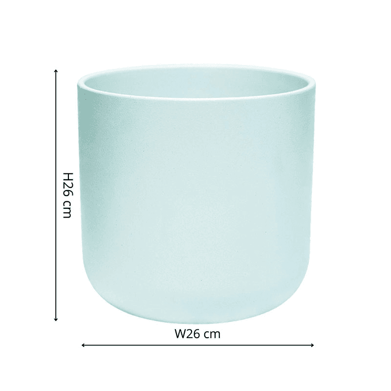 Lisbon Planter, H25.5 x W26 x D26cm, Mint Green