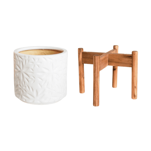 Image showing the Aspen Planter, D22cm, White product.