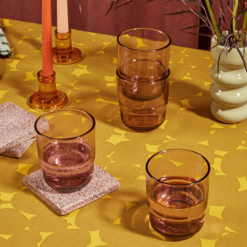 Image showing the Short Night & Day Set of 4 Glasses, 350ml, Rosa product.