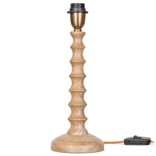Image showing the Avisa Mango Wood Table Lamp, Natural product.