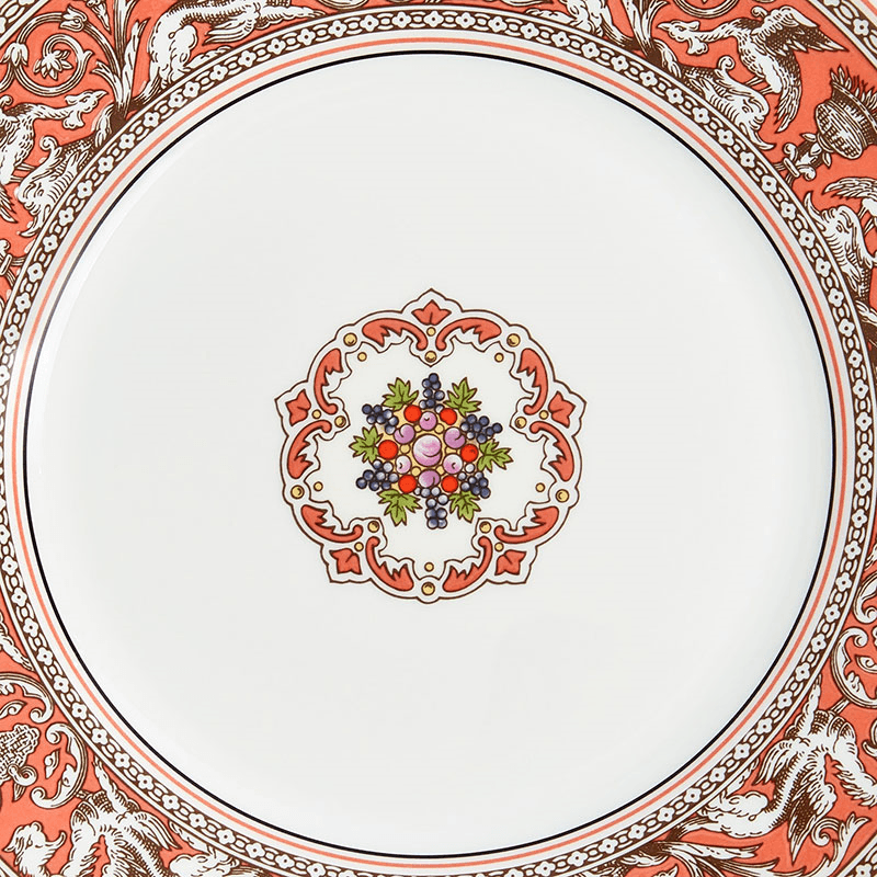 Florentine Plate, D20.6cm, Salmon