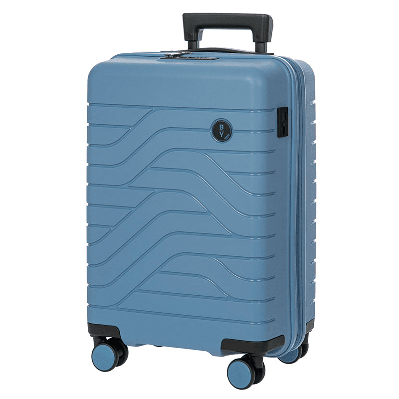 Ulisse Expandable Carry-on Suitcase, H55cm x L37 x W23cm, Grey Blue