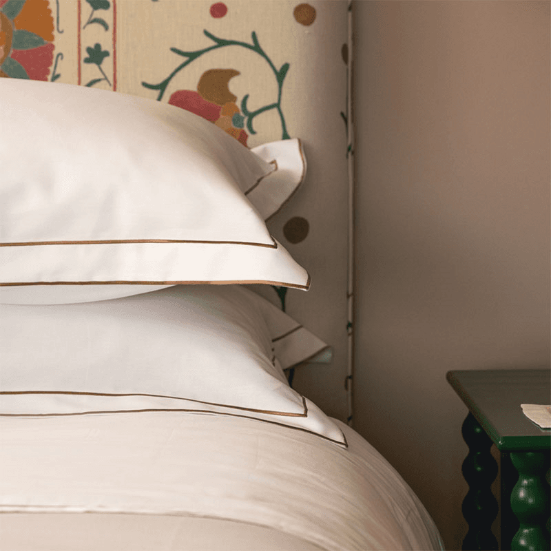 Frame Two Corded Pair of Pillowcases, Standard, Bronzed Umber