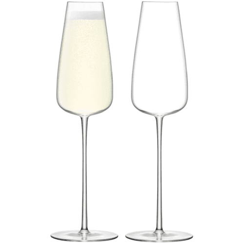 Image showing the Wine Culture Pair of champagne flutes, clear product.