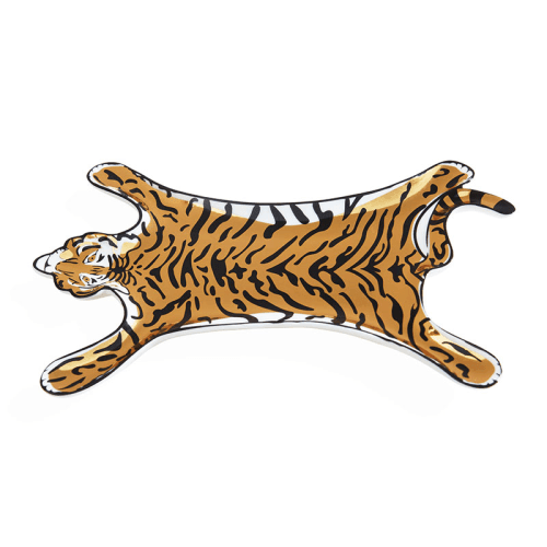Image showing the Tiger Stacking Tray, 18 x 12cm, Gold product.