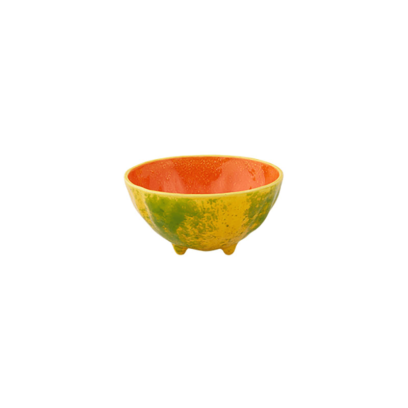Tropical Fruits Papaya Bowl, D14cm, Multi