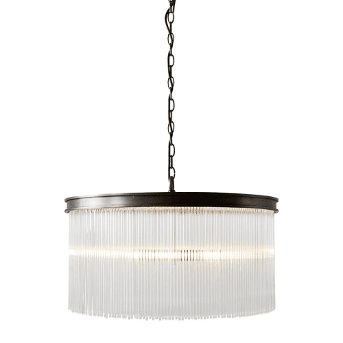 Image showing the Helston Large Chandelier Ceiling Light, Antique Brass product.