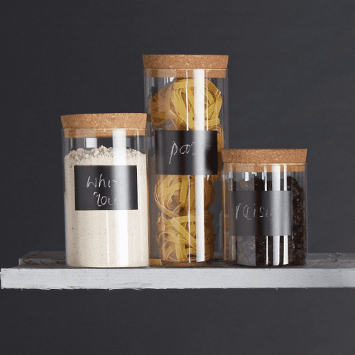Image showing the Natural Elements Storage canister, 10 x 14cm, Glass product.