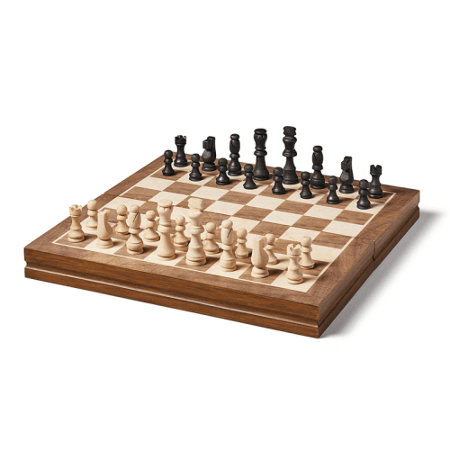 Image showing the Foldable Chess Set, L39 x W39cm, Pine Wood product.