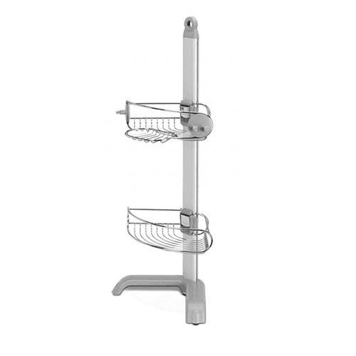 Corner shower caddy, H77.5 x W29.4 x D21.5cm, Silver