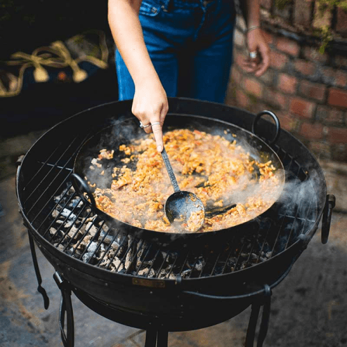 Image showing the Paella pan, 49cm, Black product.