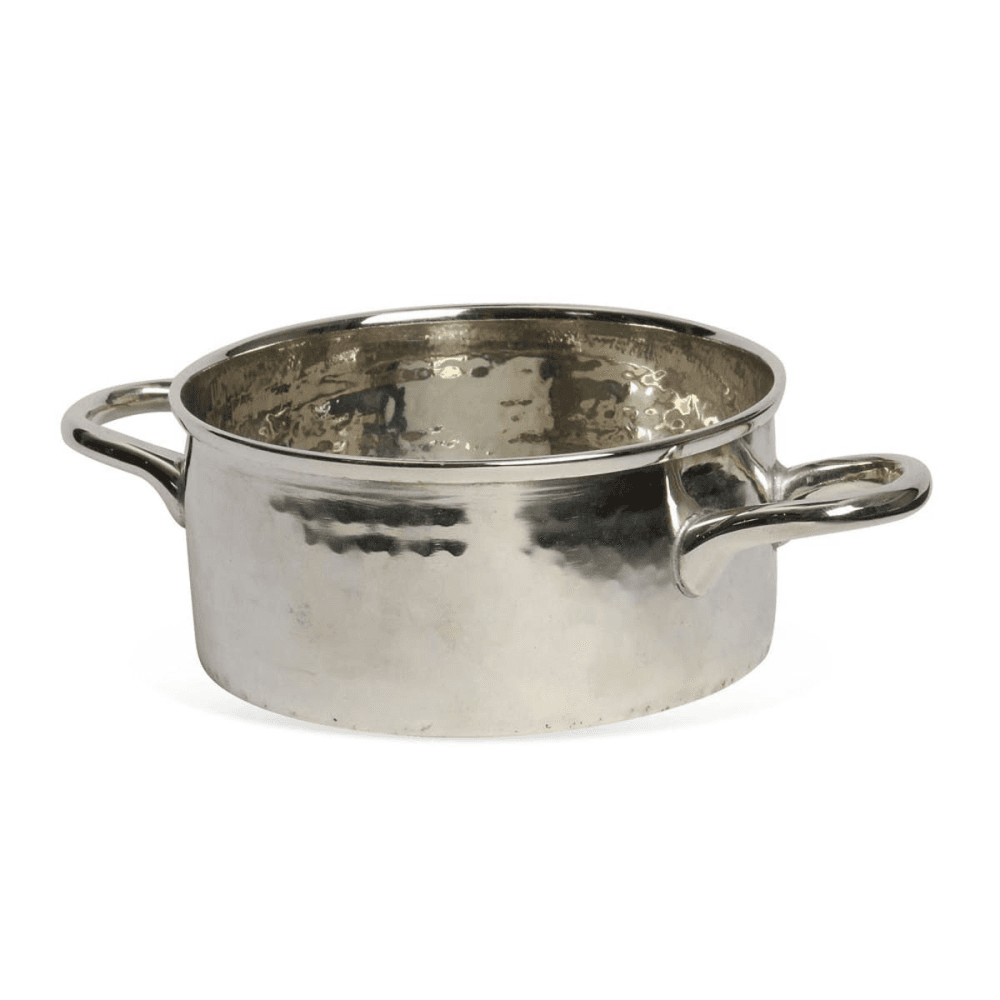 Palace Bottle holder, H5.8 x D11cm, Silver Plate, Stainless Steel And Brass