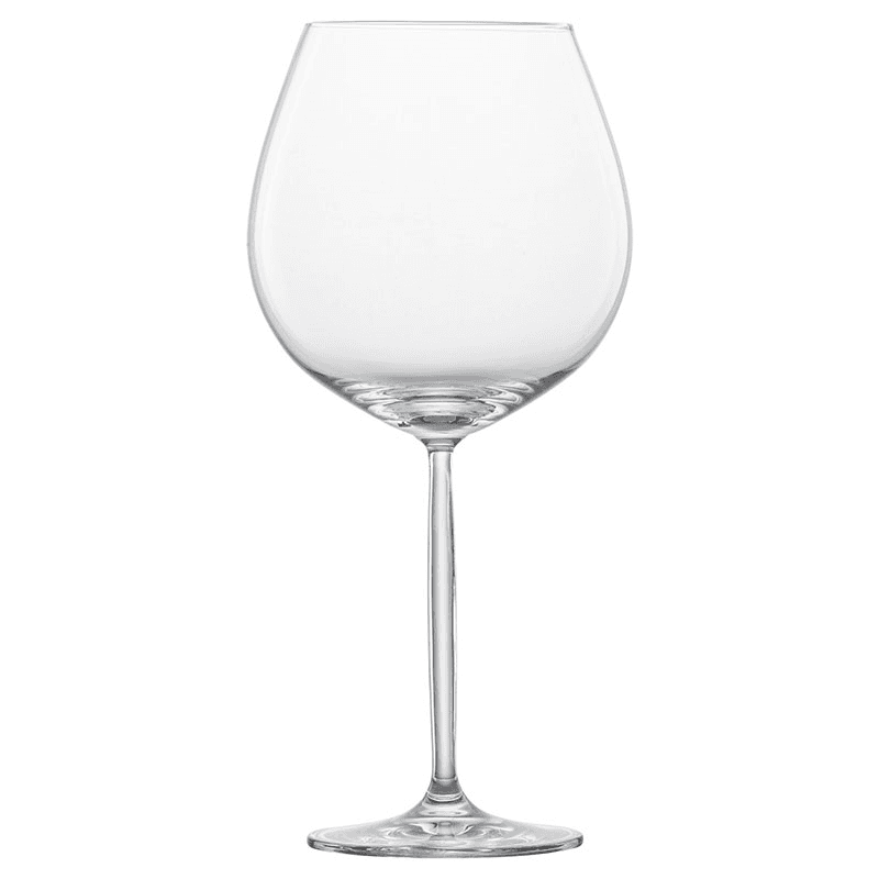 Muse Set of 4 Burgundy Glasses, 840ml, Clear