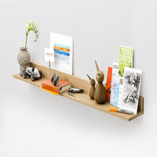 Image showing the Curio Shelf, H60 x W100cm, Oak product.