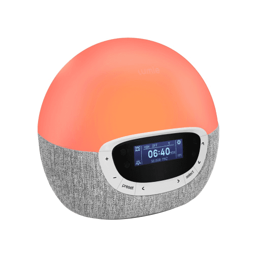 Image showing the Bodyclock Shine 300 Alarm clock, Silver/Grey product.
