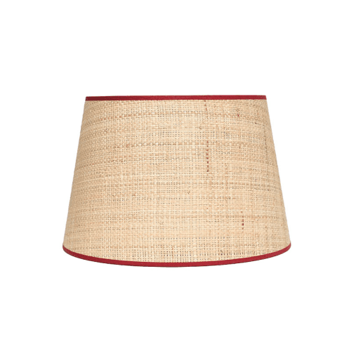 Image showing the Seema Raffia Lampshade, D27cm, Red product.