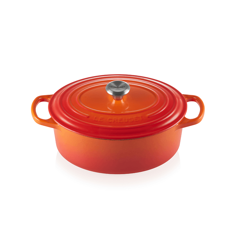 Signature Cast Iron Oval casserole, 29cm - 4.7 litre, Volcanic