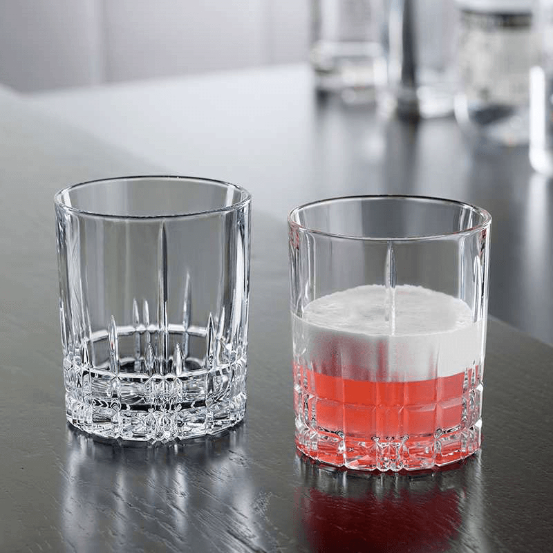 Perfect Serve Set of 4 Double Old Fashioned Glasses, 368ml, Clear