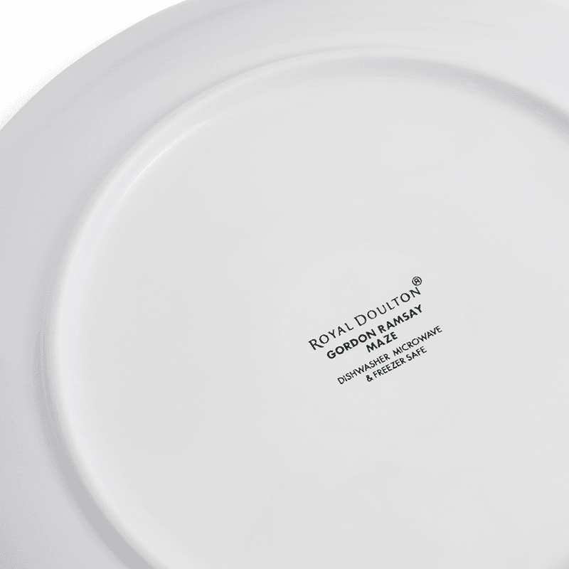 Gordon Ramsay Maze Set of 4 Plates, D22cm, White