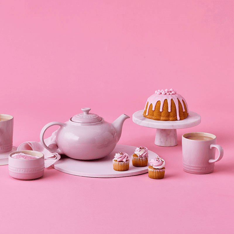 Stoneware Classic Teapot, 1.3L, Shell Pink