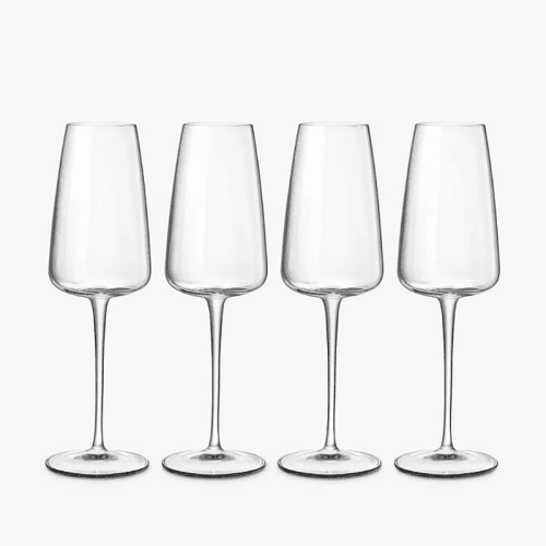 Image showing the Talismano Set of 4 Sparkling Wine Flutes, 210ml, Clear product.