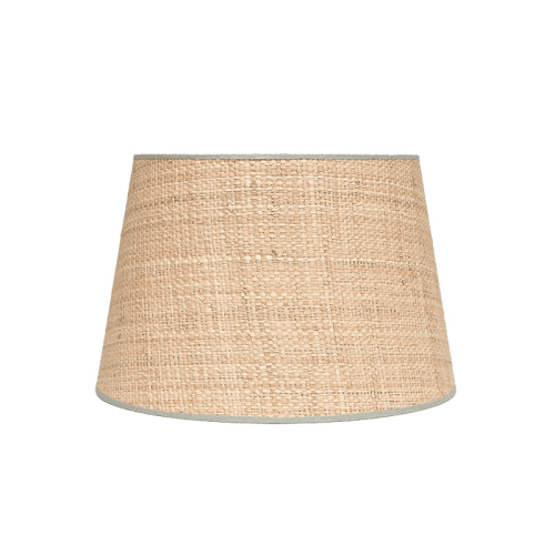 Image showing the Seema Raffia Lampshade, D27cm, Light Green product.
