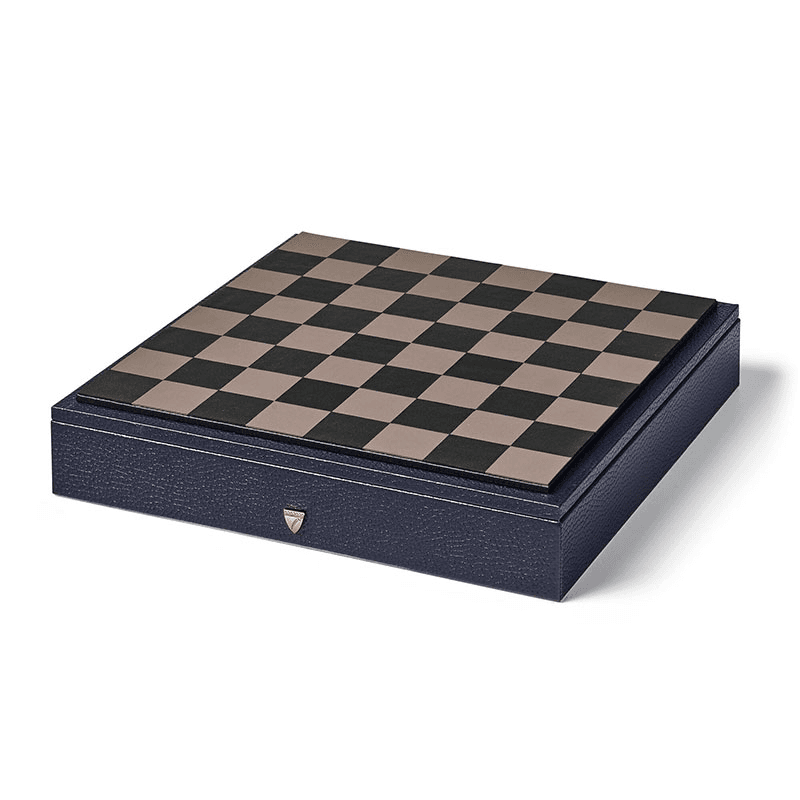 Luxe Chess Set, L30 x W30cm, NavyPebble