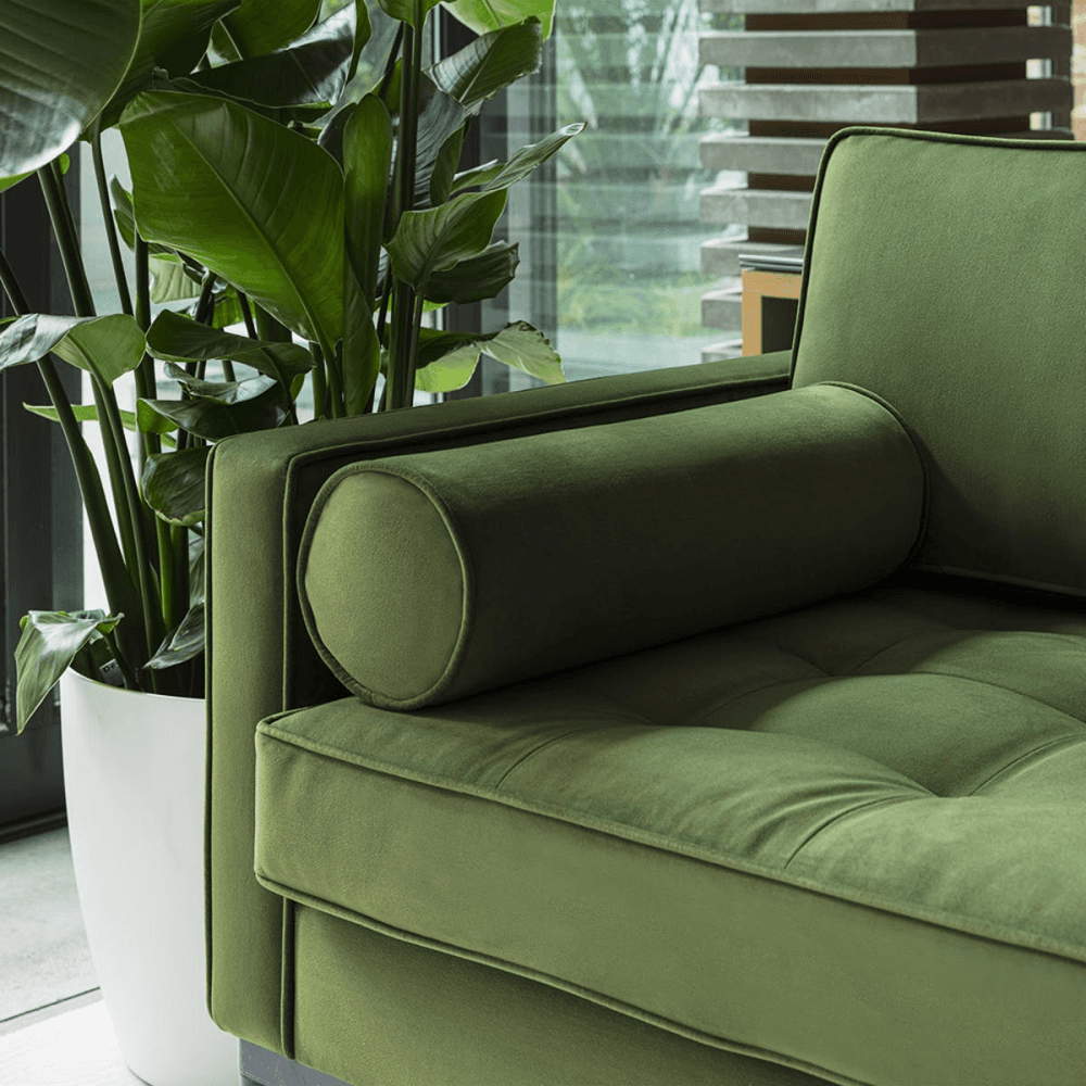 Model 02 2 Seater Velvet Sofa, Vine