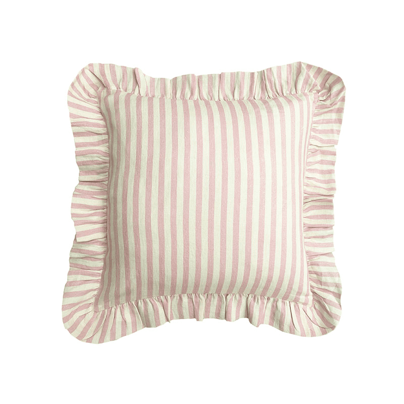 Candy Stripe Cushion Cover, 45 x 45cm, Blush