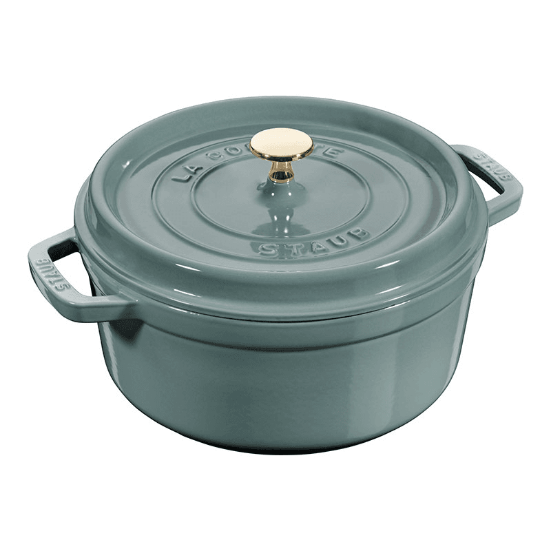 Cast Iron Cocotte, 26cm, Eucalyptus