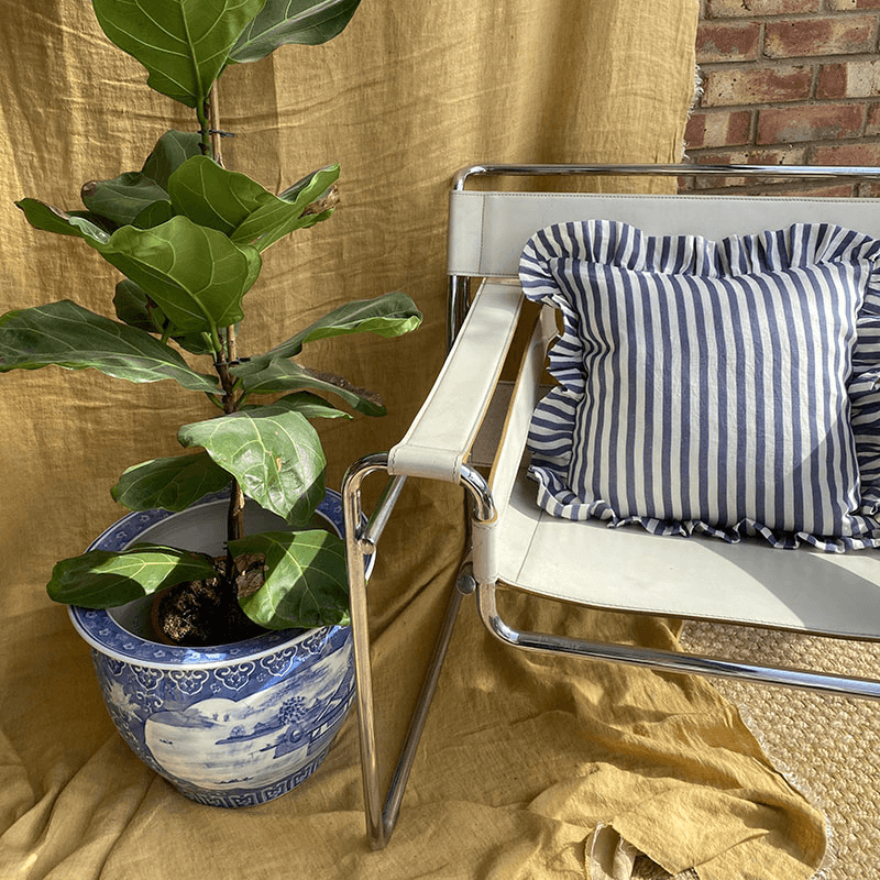 Candy Stripe Cushion Cover, 45 x 45cm, Blue